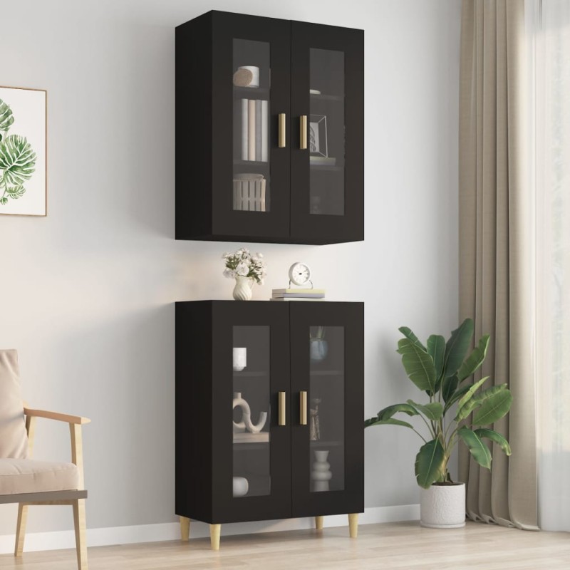 vidaXL Hängeschrank Schwarz 69,5x34x90 cm vidaXL Hängeschrank Schwarz 69,5x34x90 cm