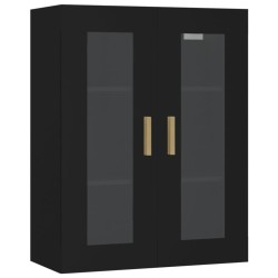 vidaXL Hängeschrank Schwarz 69,5x34x90 cm
