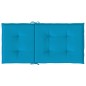 Gartenstuhlauflagen für Niedriglehner 2 Stk. Blau 100x50x3 cm Gartenstuhlauflagen für Niedriglehner 2 Stk. Blau 100x50x3 cm