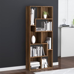 vidaXL Bücherregal Braun Eiche 67x24x161 cm Holzwerkstoff