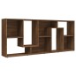 vidaXL Bücherregal Braun Eiche 67x24x161 cm Holzwerkstoff