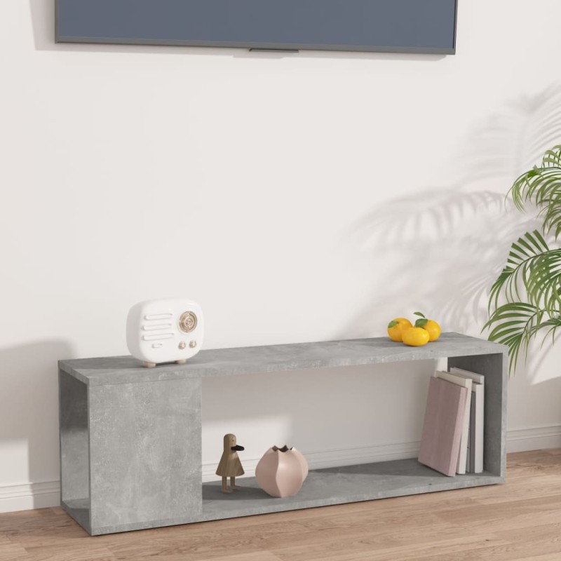 vidaXL TV-Schrank Betongrau 100x24x32 cm Holzwerkstoff vidaXL TV-Schrank Betongrau 100x24x32 cm Holzwerkstoff