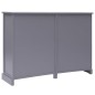 vidaXL Sideboard mit 10 Schubladen Grau 113×30×79 cm Holz vidaXL Sideboard mit 10 Schubladen Grau 113×30×79 cm Holz