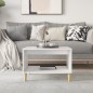 vidaXL Couchtisch Weiß 60x50x40 cm Holzwerkstoff vidaXL Couchtisch Weiß 60x50x40 cm Holzwerkstoff
