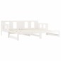 vidaXL Tagesbett Ausziehbar Weiß Massivholz Kiefer 2x(90x190) cm vidaXL Tagesbett Ausziehbar Weiß Massivholz Kiefer 2x(90x190) cm