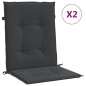 vidaXL Gartenstuhlauflagen für Niedriglehner 2 Stk. Schwarz 100x50x3cm vidaXL Gartenstuhlauflagen für Niedriglehner 2 Stk. Schwarz 100x50x3cm