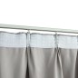 vidaXL Verdunkelungsvorhänge mit Haken 2 Stk. Grau 140x225 cm vidaXL Verdunkelungsvorhänge mit Haken 2 Stk. Grau 140x225 cm