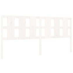 vidaXL Bett-Kopfteil Weiß 205,5x4x100 cm Massivholz Kiefer