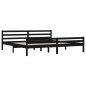 vidaXL Massivholzbett Schwarz 200x200 cm vidaXL Massivholzbett Schwarz 200x200 cm