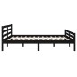 vidaXL Massivholzbett Schwarz 200x200 cm vidaXL Massivholzbett Schwarz 200x200 cm