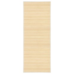 vidaXL Teppich Bambus 80x200 cm Natur