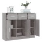 vidaXL Sideboard Grau Sonoma 91x28x75 cm Holzwerkstoff vidaXL Sideboard Grau Sonoma 91x28x75 cm Holzwerkstoff