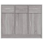 vidaXL Sideboard Grau Sonoma 91x28x75 cm Holzwerkstoff vidaXL Sideboard Grau Sonoma 91x28x75 cm Holzwerkstoff