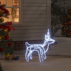 vidaXL LED-Silhouette Rentier Kaltweiß 60x30x60 cm