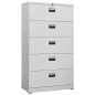 vidaXL Aktenschrank Hellgrau 90x46x164 cm Stahl vidaXL Aktenschrank Hellgrau 90x46x164 cm Stahl