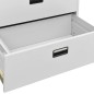 vidaXL Aktenschrank Hellgrau 90x46x164 cm Stahl vidaXL Aktenschrank Hellgrau 90x46x164 cm Stahl