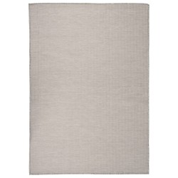 vidaXL Outdoor-Teppich Flachgewebe 160x230 cm Taupe