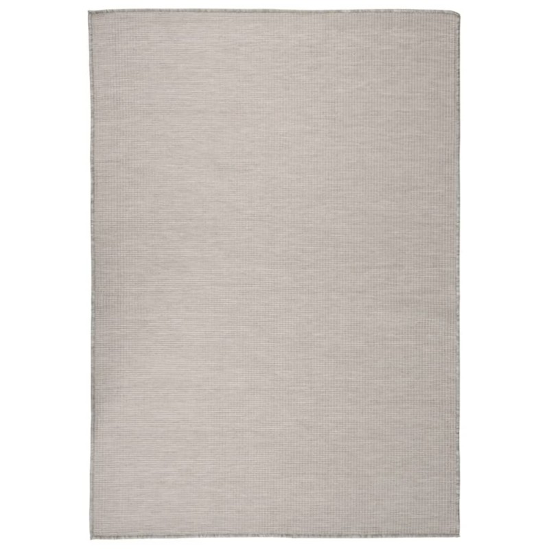 vidaXL Outdoor-Teppich Flachgewebe 160x230 cm Taupe vidaXL Outdoor-Teppich Flachgewebe 160x230 cm Taupe