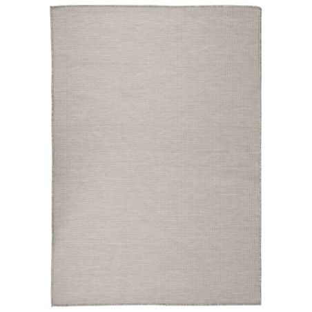 vidaXL Outdoor-Teppich Flachgewebe 160x230 cm Taupe
