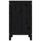 vidaXL Wäschetruhe Schwarz 44x44x76 cm Massivholz Kiefer vidaXL Wäschetruhe Schwarz 44x44x76 cm Massivholz Kiefer
