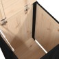 vidaXL Wäschetruhe Schwarz 44x44x76 cm Massivholz Kiefer vidaXL Wäschetruhe Schwarz 44x44x76 cm Massivholz Kiefer