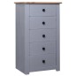 vidaXL Sideboard Grau 46x40x89 cm Kiefernholz Panama vidaXL Sideboard Grau 46x40x89 cm Kiefernholz Panama