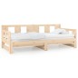 vidaXL Tagesbett Ausziehbar Massivholz Kiefer 2x(90x190) cm vidaXL Tagesbett Ausziehbar Massivholz Kiefer 2x(90x190) cm