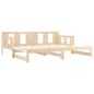 vidaXL Tagesbett Ausziehbar Massivholz Kiefer 2x(90x190) cm vidaXL Tagesbett Ausziehbar Massivholz Kiefer 2x(90x190) cm