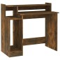 vidaXL Schreibtisch mit LEDs Räuchereiche 97x45x90 cm Holzwerkstoff vidaXL Schreibtisch mit LEDs Räuchereiche 97x45x90 cm Holzwerkstoff