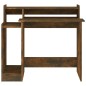 vidaXL Schreibtisch mit LEDs Räuchereiche 97x45x90 cm Holzwerkstoff vidaXL Schreibtisch mit LEDs Räuchereiche 97x45x90 cm Holzwerkstoff
