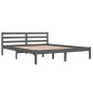 vidaXL Massivholzbett Kiefer 160x200 cm Grau vidaXL Massivholzbett Kiefer 160x200 cm Grau