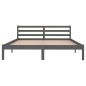 vidaXL Massivholzbett Kiefer 160x200 cm Grau vidaXL Massivholzbett Kiefer 160x200 cm Grau