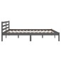 vidaXL Massivholzbett Kiefer 160x200 cm Grau vidaXL Massivholzbett Kiefer 160x200 cm Grau
