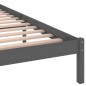 vidaXL Massivholzbett Kiefer 160x200 cm Grau vidaXL Massivholzbett Kiefer 160x200 cm Grau