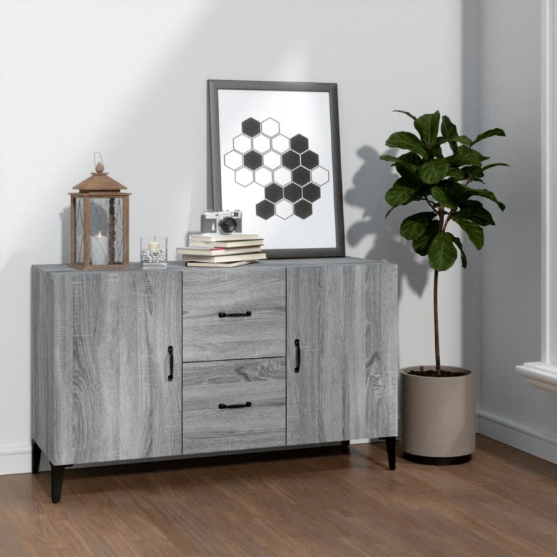 vidaXL Sideboard Grau Sonoma 100x36x60 cm Holzwerkstoff vidaXL Sideboard Grau Sonoma 100x36x60 cm Holzwerkstoff