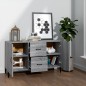 vidaXL Sideboard Grau Sonoma 100x36x60 cm Holzwerkstoff vidaXL Sideboard Grau Sonoma 100x36x60 cm Holzwerkstoff