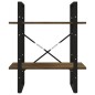 vidaXL Bücherregal 2 Fächer Braun Eichen-Optik 60x30x70 cm vidaXL Bücherregal 2 Fächer Braun Eichen-Optik 60x30x70 cm
