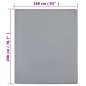 vidaXL Spannbettlaken Jersey Grau 160x200 cm Baumwolle vidaXL Spannbettlaken Jersey Grau 160x200 cm Baumwolle