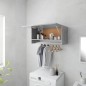 vidaXL Kleiderschrank Betongrau 70x32,5x35cm Holzwerkstoff vidaXL Kleiderschrank Betongrau 70x32,5x35cm Holzwerkstoff