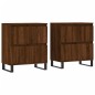 vidaXL Sideboards 2 Stk. Braun Eichen-Optik Holzwerkstoff vidaXL Sideboards 2 Stk. Braun Eichen-Optik Holzwerkstoff