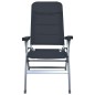 Garten-Liegestühle 2 Stk. Aluminium Schwarz Garten-Liegestühle 2 Stk. Aluminium Schwarz