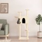 vidaXL Kratzbaum mit Sisal-Kratzsäulen Creme 143 cm vidaXL Kratzbaum mit Sisal-Kratzsäulen Creme 143 cm