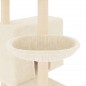 vidaXL Kratzbaum mit Sisal-Kratzsäulen Creme 143 cm vidaXL Kratzbaum mit Sisal-Kratzsäulen Creme 143 cm