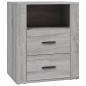 vidaXL Nachttisch Grau Sonoma 50x36x60 cm Holzwerkstoff vidaXL Nachttisch Grau Sonoma 50x36x60 cm Holzwerkstoff