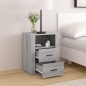 vidaXL Nachttisch Grau Sonoma 50x36x60 cm Holzwerkstoff vidaXL Nachttisch Grau Sonoma 50x36x60 cm Holzwerkstoff