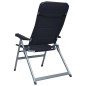 Garten-Liegestühle 2 Stk. Aluminium Schwarz Garten-Liegestühle 2 Stk. Aluminium Schwarz