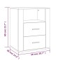 vidaXL Nachttisch Grau Sonoma 50x36x60 cm Holzwerkstoff vidaXL Nachttisch Grau Sonoma 50x36x60 cm Holzwerkstoff