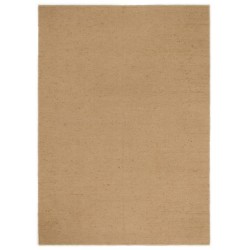 vidaXL Schlingenteppich Handgefertigt 120x180 cm Jute und Baumwolle