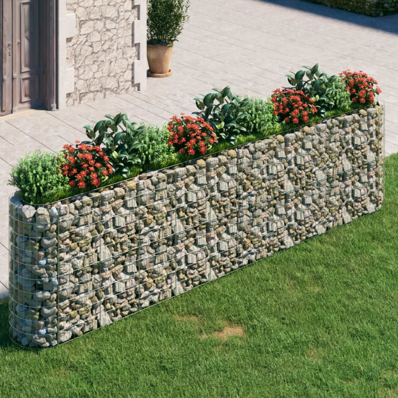 vidaXL Gabionen-Hochbeet Verzinktes Eisen 400x50x100 cm vidaXL Gabionen-Hochbeet Verzinktes Eisen 400x50x100 cm