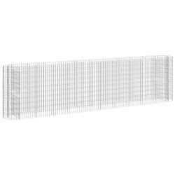 vidaXL Gabionen-Hochbeet Verzinktes Eisen 400x50x100 cm